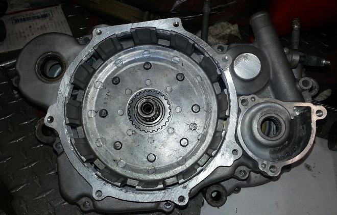 KX500 2 PIECE CLUTCH COVER ADAPTER AFTER WELD.JPG