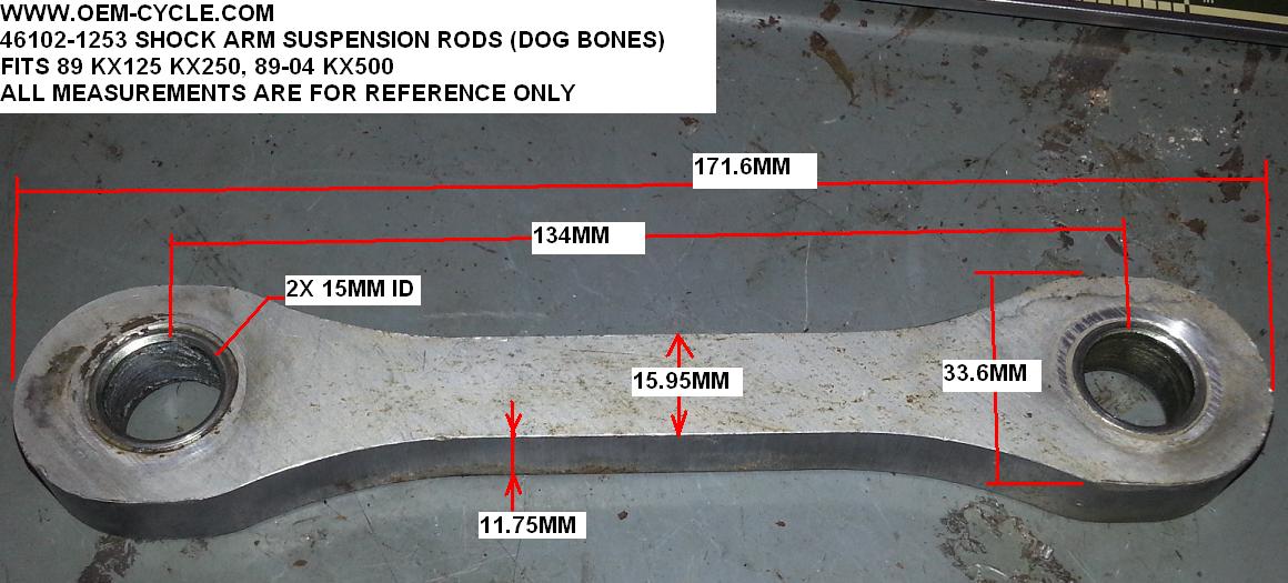 46102-1253 SHOCK ARM SUSPENSION RODS (DOG BONES) FITS 89 KX125 KX250, 89-04 KX500.JPG