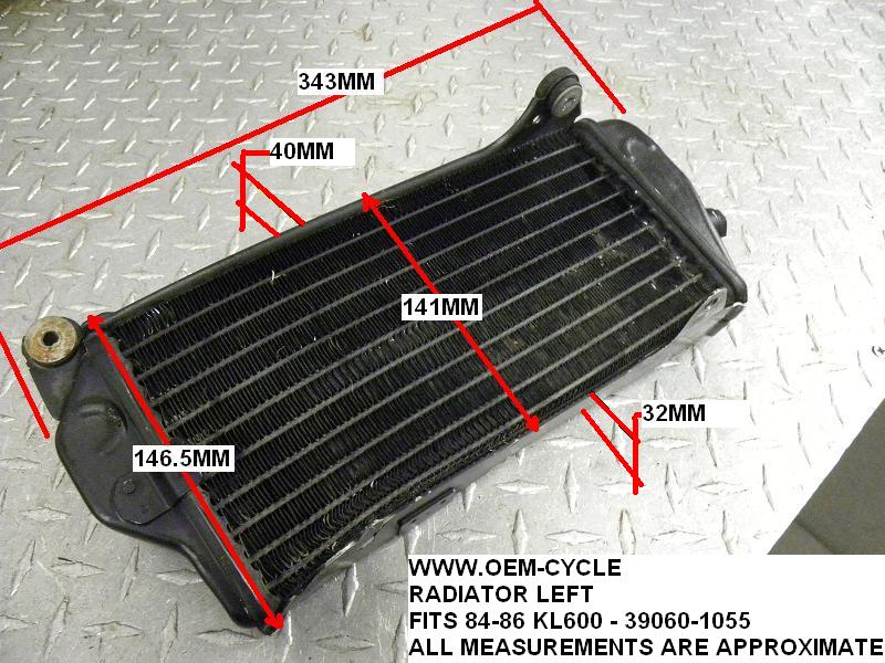 KL600 KAWASAKI 1986 LEFT RADIATOR PICS AND MEASUREMENTS.JPG