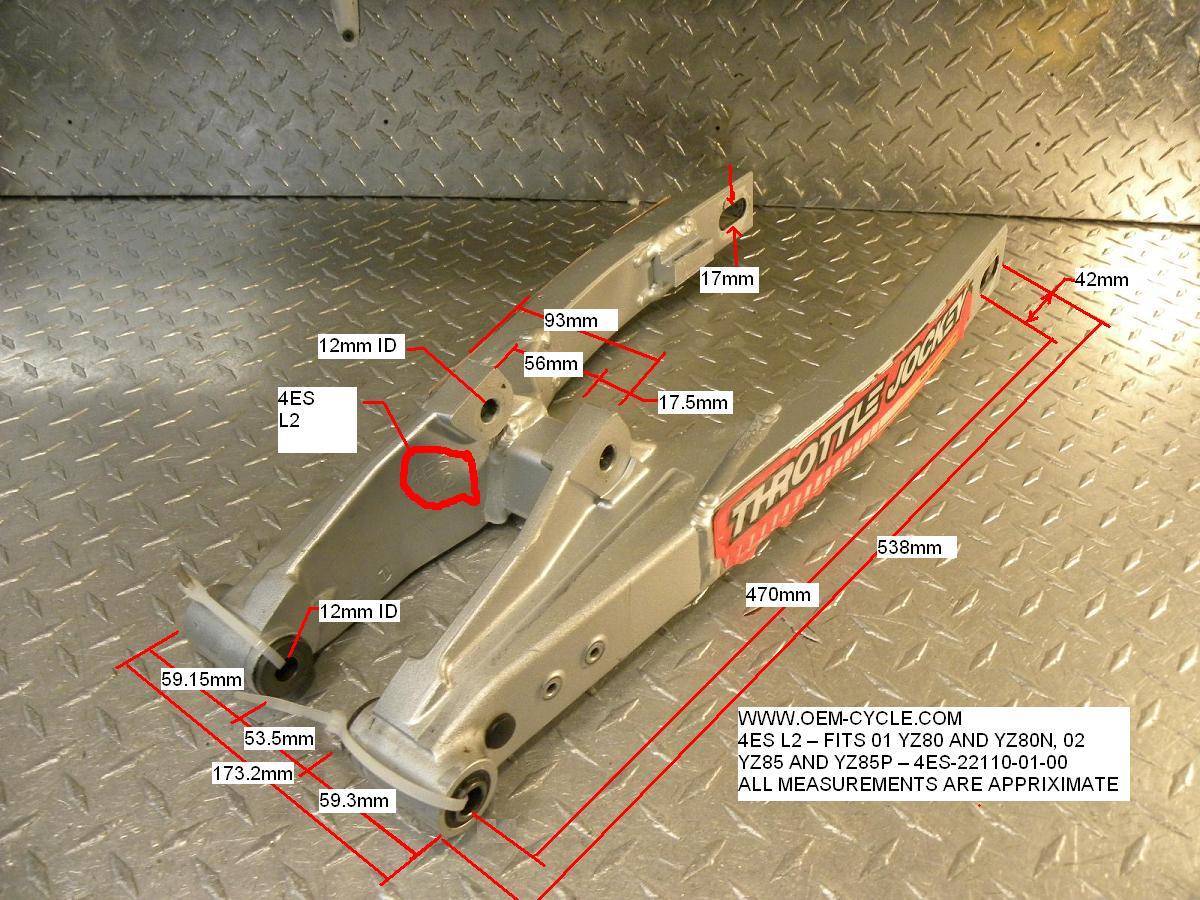 YZ85 SWING ARM PICS AND MEASUREMENTS.JPG