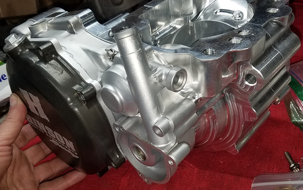 KX GURU RACING TSR BUILT BILLET KX500 ENGINE CASE with a 2 piece clutch cover 121.jpg