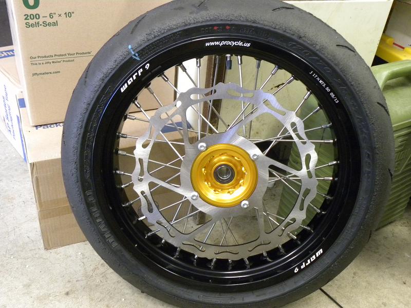 KX500 SUPERMOTO WARP 9 WHEEL AND TIRES 2.JPG