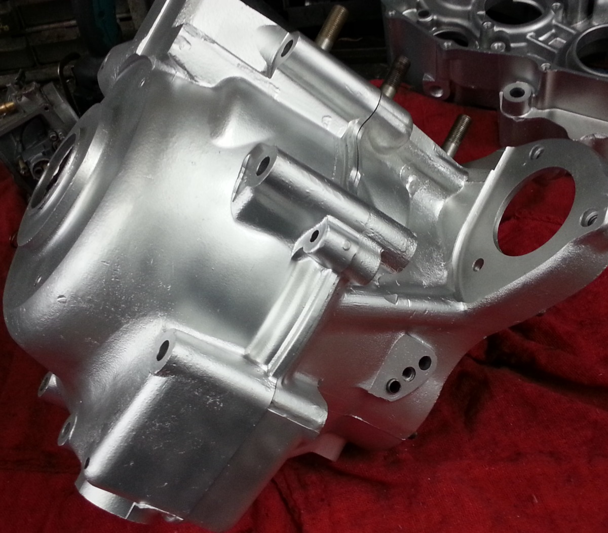 oem-cycle vapor blasting Motorrads 1967 P11 Norton 750cc Cafe Racer 114.jpg