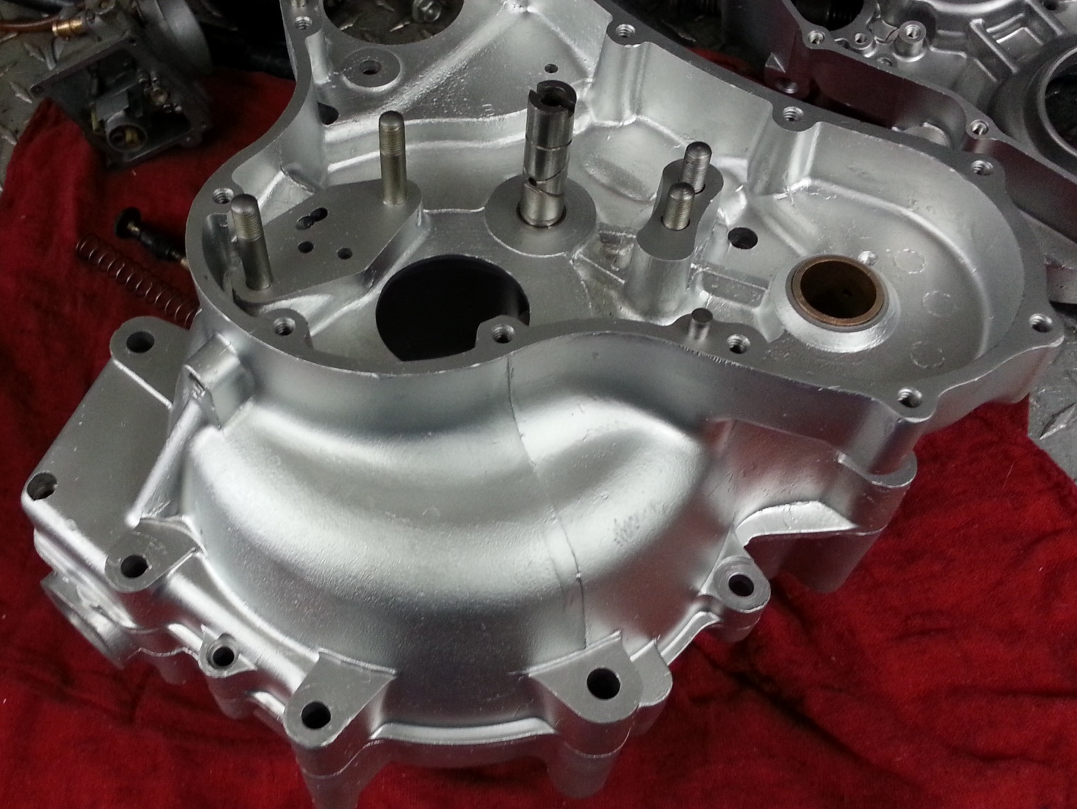 oem-cycle vapor blasting Motorrads 1967 P11 Norton 750cc Cafe Racer 116.jpg