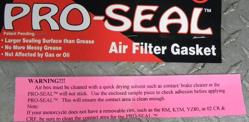 Pro-Seal Air Filter Gasket review by www.oem-cycle.com